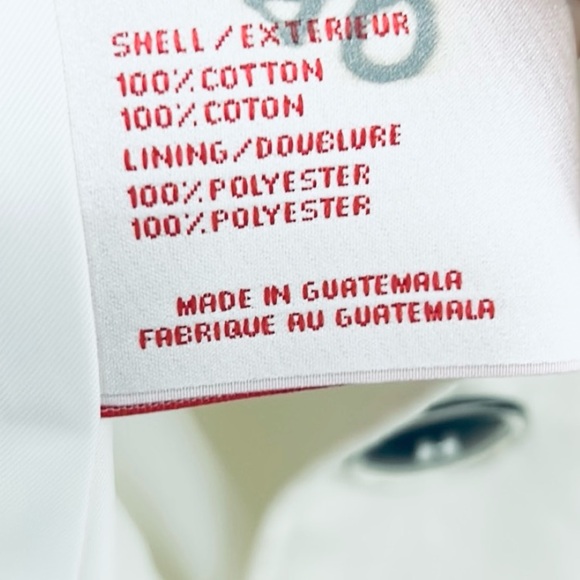 Via Spiga Women’s Ivory & Black Belted Midi Trench Coat 100% Cotton Sz XS NWOT - Picture 13 of 14